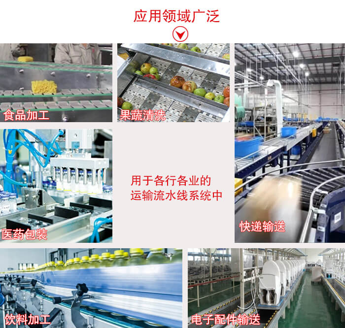 链板输送机适用行业：食品加工，果蔬清洗等行业